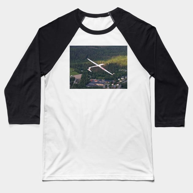 Glider Baseball T-Shirt by FotoJarmo